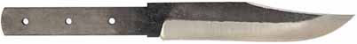 Carbon Steel Bowie Blade Blank,
6" blade, primitive finish, 
made in the U.S.A.